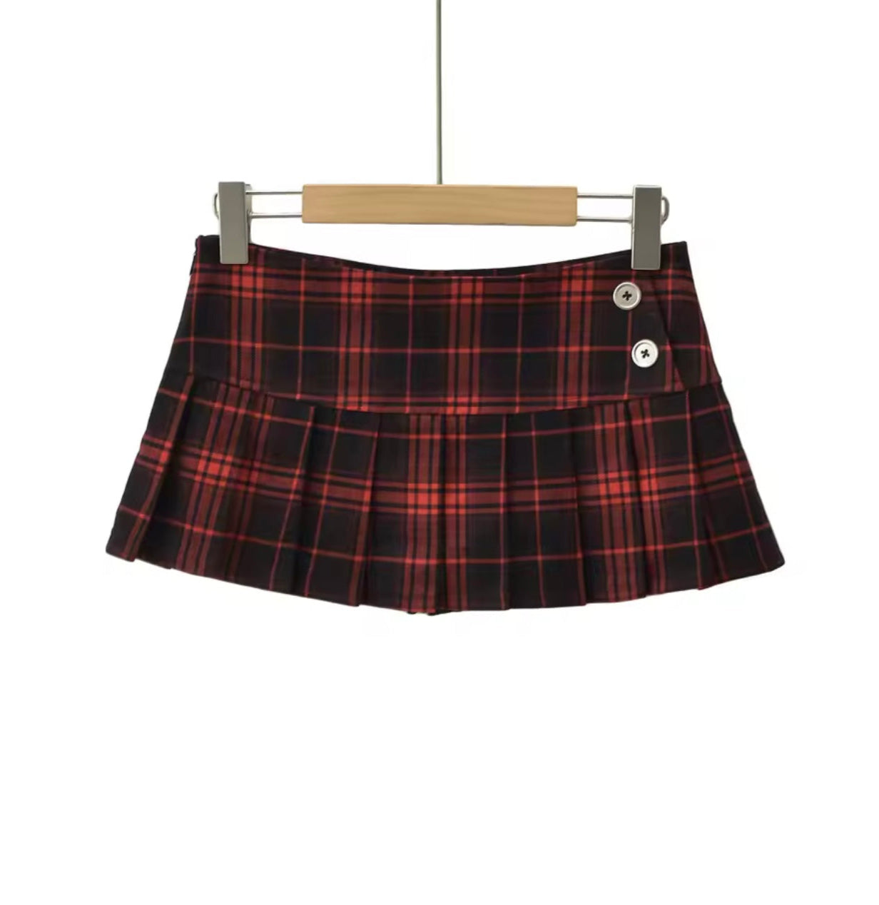 plaid women's Mini skirt