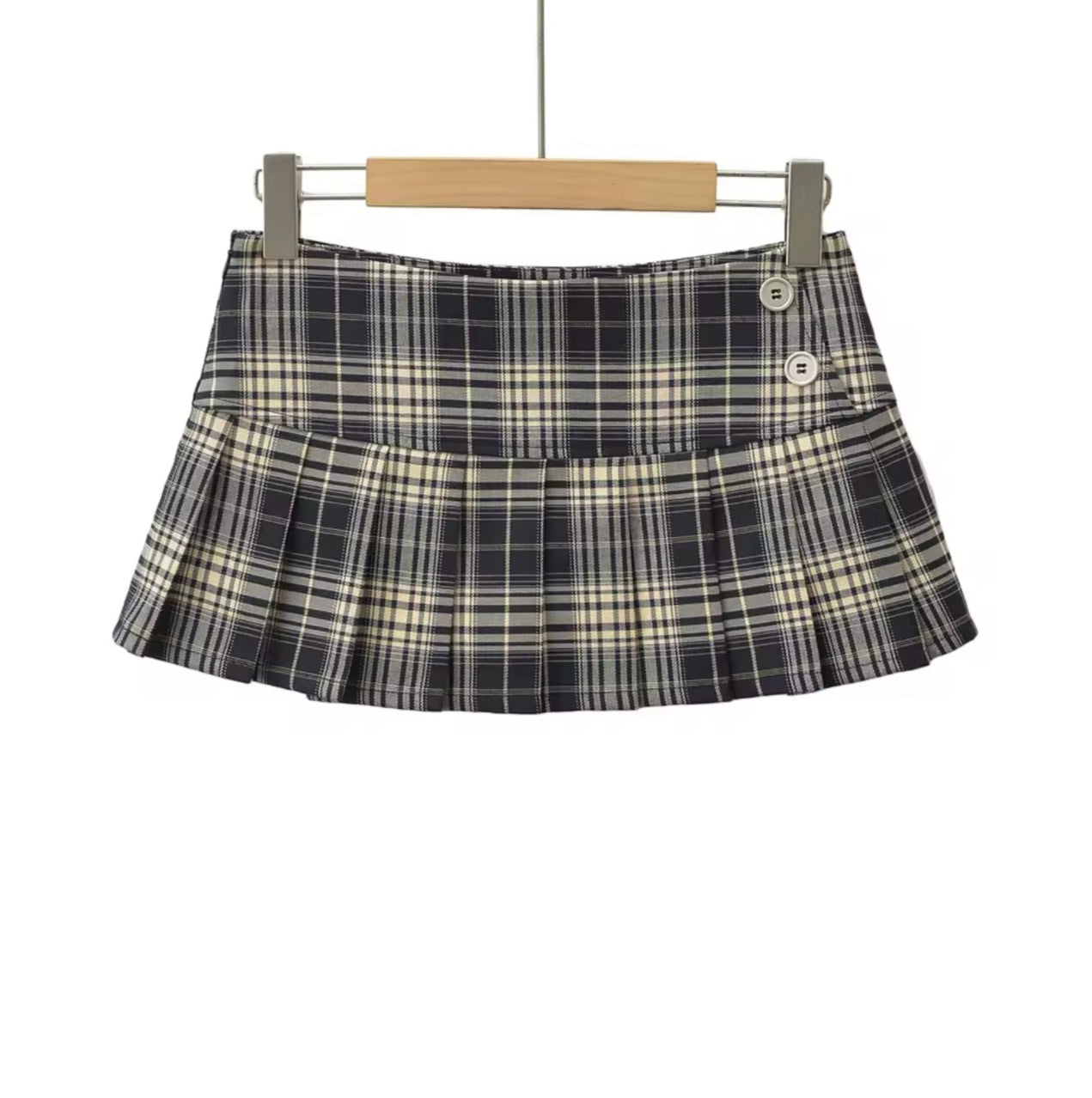 plaid women's Mini skirt