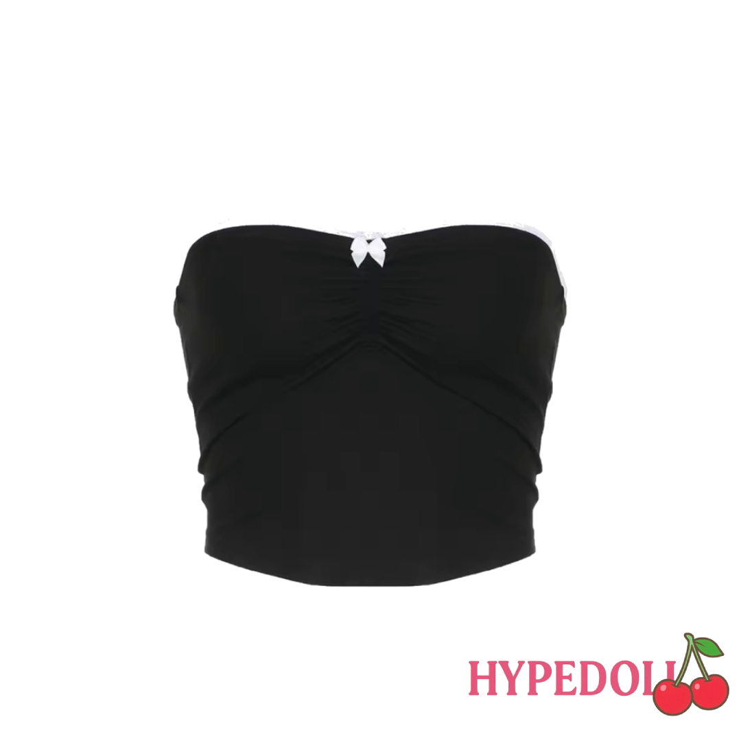Bow stitched tube top