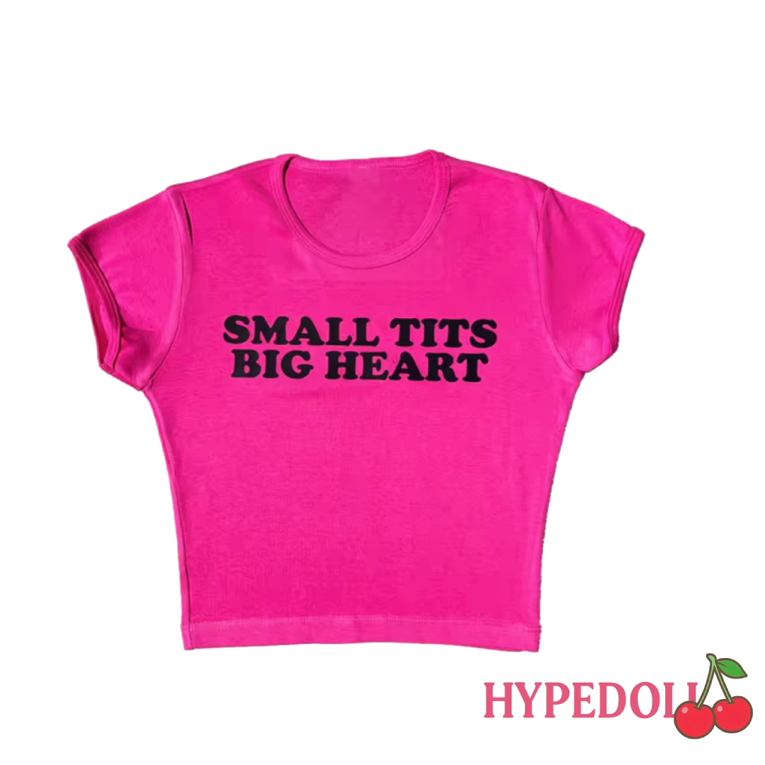 Small tits big heart top