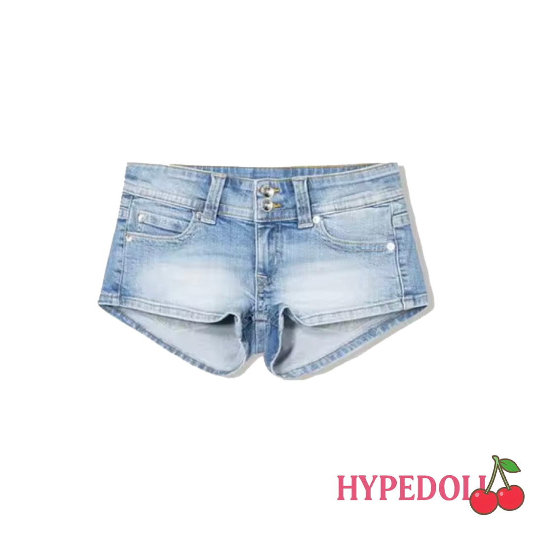Peachy bottom jean shorts