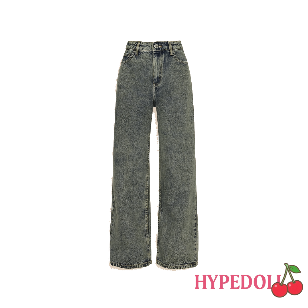 washed vintage style jeans