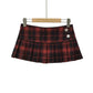 plaid women's Mini skirt