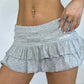 Low waisted mini skirt