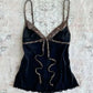 black cheetah crop top