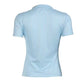 Blue stripe short sleeve shirt