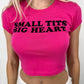 Small tits big heart top