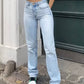 Light blue washed jeans