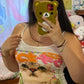 Punk cat crop top