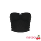 Bow stitched tube top