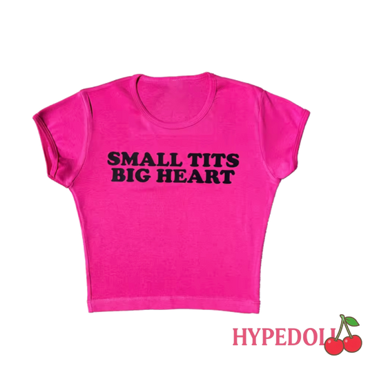 Small tits big heart top