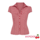 Red plaid short sleeve shirt