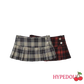 plaid women's Mini skirt