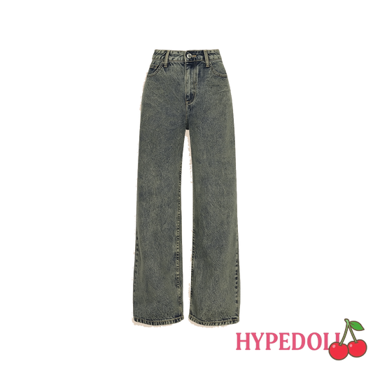 washed vintage style jeans