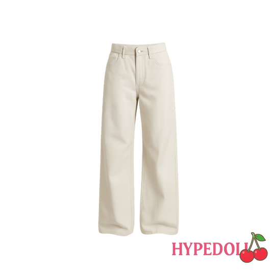 White high waist jeans