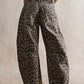 Leopard print style jeans