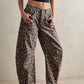 Leopard print style jeans